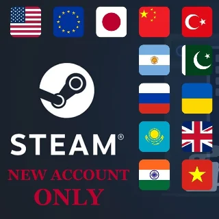 Купить Изменить регион Steam ТОЛЬКО ДЛЯ НОВЫХ аккаунтов Steam