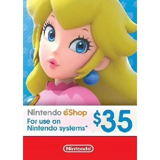 Купить 🎁 КАРТА ОПЛАТЫ NINTENDO ESHOP — 35 USD [USA]