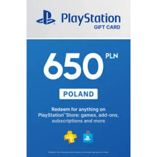 Купить 🎁 PSN Польша карта пополнения на 650 zl (PLN) 🔥