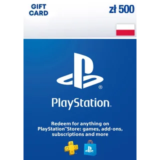 Купить 🎁 PSN Польша карта пополнения на 500 zl (PLN) 🔥
