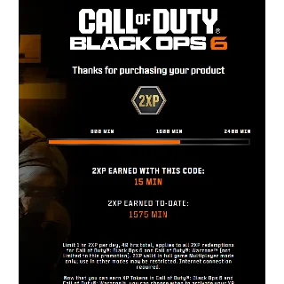 Купить 😍 Буст XP на 15 мин CoD Black Ops 6 | Все регионы 😍