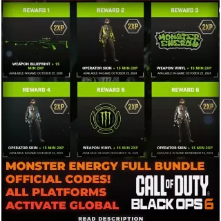 Купить 🌸 🔴 KEY 🔑 НАБОР MONSTER ENERGY CoD BLACKOPS 6 🌸