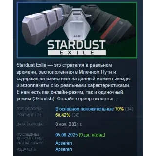 Купить Stardust Exile АВТОДОСТАВКА STEAM РОССИЯ