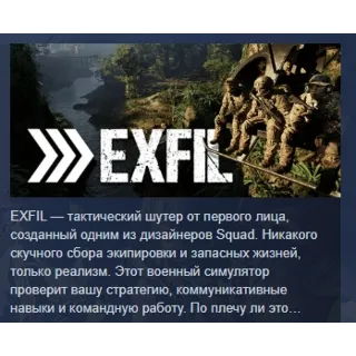 Купить Exfil АВТОДОСТАВКА STEAM РОССИЯ