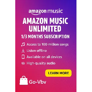 Купить Amazon Music 🎵 1/3M 🔥 Неограниченное количество песен