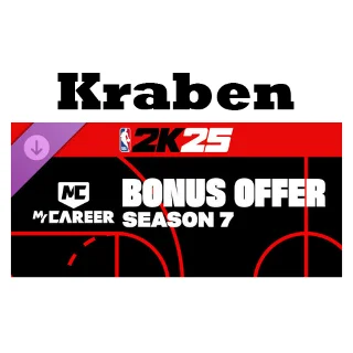 Купить NBA 2K25 MyCAREER Bonus Offer: Season 7 steam DLC