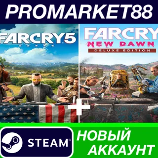Купить ✅ Far Cry 5 + Far Cry New Dawn Deluxe Edition Bundle St