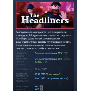 Купить The Headliners АВТОДОСТАВКА STEAM РОССИЯ