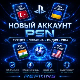 Купить НОВЫЙ АККАУНТ PSN | ТУРЦИЯ УКРАИНА ИНДИЯ США ТУРЕЦКИЙ