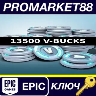 Купить ⭐ Fortnite - 13500 V-Bucks ES Epic Games КЛЮЧ 🔑 GLOBAL