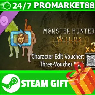 Купить ⭐ ️ Monster Hunter Wilds - Character Edit Voucher: Three