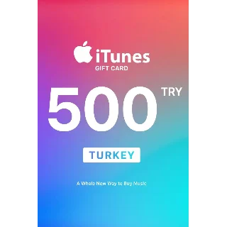 Купить 🍏 🇹Подарочная карта Apple iTunes 500 TRY Турция🇹🇷 🍏