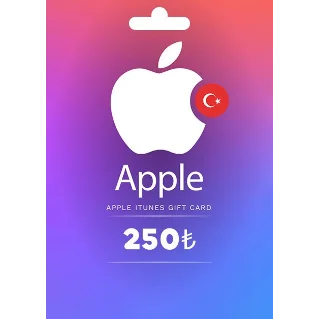 Купить 🍏 🇹Подарочная карта Apple iTunes 250 TRY Турция🇹🇷 🍏
