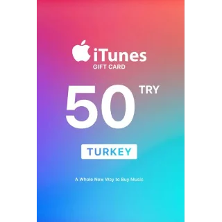 Купить 🍏 🇹Подарочная карта Apple iTunes 50 TRY Турция🇹🇷 🍏