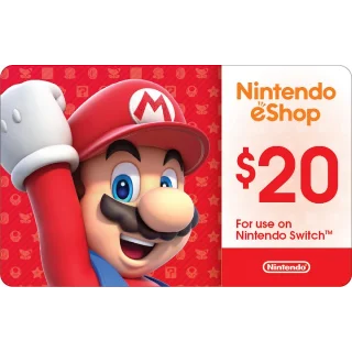 Купить 💎 Карта пополнения Nintendo eShop 20$ USA США 🍄 💎
