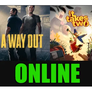 Купить ・A Way Out + It Takes Two・ОНЛАЙН・STEAM Аккаунт・