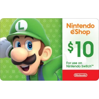 Купить 💎 Карта пополнения Nintendo eShop 10$ USA США 🍄 💎