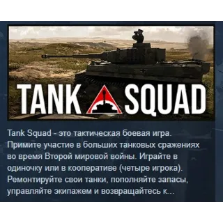 Купить Tank Squad АВТОДОСТАВКА STEAM GLOBAL МГНОВЕННО ЛИЦЕНЗИЯ