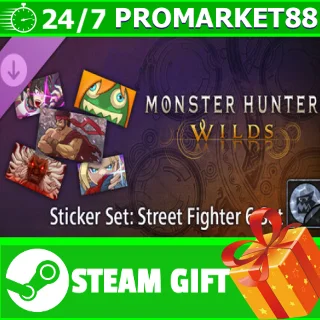 Купить ⭐ ️ Monster Hunter Wilds - Sticker Set: Street Fighter 6