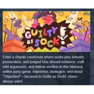 Купить Guilty as Sock! АВТОДОСТАВКА STEAM РОССИЯ