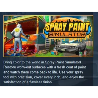 Купить Spray Paint Simulator АВТОДОСТАВКА STEAM GLOBAL МГНОВЕННО ЛИЦЕНЗИЯ