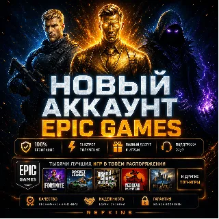 Купить НОВЫЙ АККАУНТ EPIC GAMES ТУРЦИЯ УКРАИНА КАЗАХСТАН США