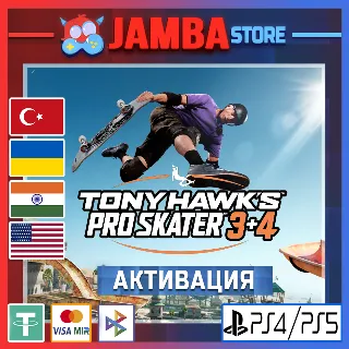 Купить 🌟 Tony Hawk's Pro Skater 3+4 | PS4/PS5 | Выбор региона