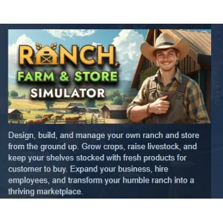 Купить Ranch Farm and Store Simulator АВТОДОСТАВКА STEAM GLOBAL МГНОВЕННО ЛИЦЕНЗИЯ