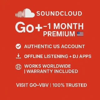 Купить 🎵 SoundCloud Go+ | 1 мес 🇺🇸 US аккаунт | Глобально ✅