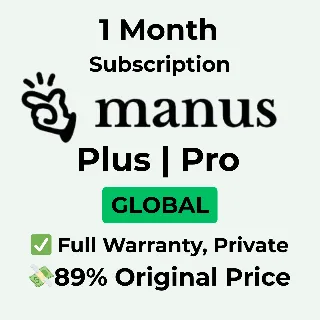 Купить Manus AI | Basic | Plus | Pro Подписка на 1 месяц