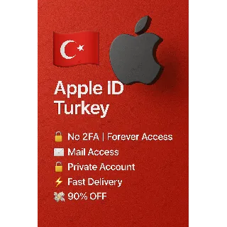 Купить 🇹🇷 🔐 Apple ID Турция | Нет 2FA | Активно и готово 🚀