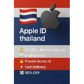Купить Apple ID Таиланд 🇹🇭 – Без 2FA | Мгновенный доступ 🔐