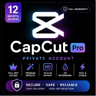 Купить CapCut Pro – 12 месяц, личный аккаунт