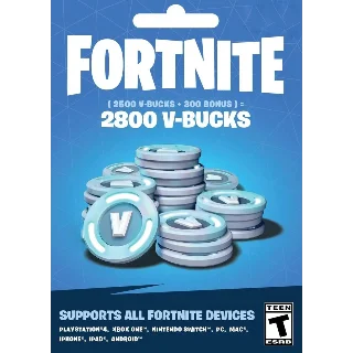 Купить 🎁 Ключ Fortnite - 2800 V-Bucks 🔥 Код Epic Games 🎁