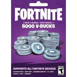 Купить 🎁 Ключ Fortnite - 5000 V-Bucks 🔥 Код Epic Games 🎁