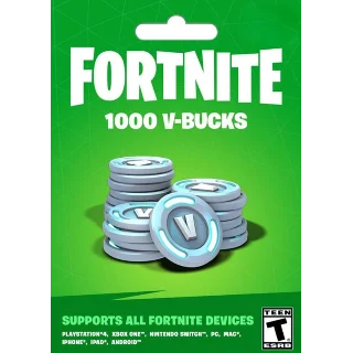 Купить 🎁 Ключ Fortnite - 1000 V-Bucks 🔥 Код Epic Games 🎁