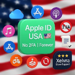 Купить 🇺🇸 Apple ID США без 2FA полный доступ мгновенно 🚀