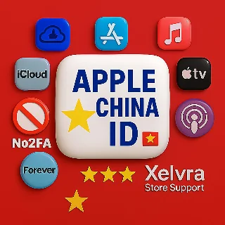 Купить 🇨🇳 Apple ID Китай без 2FA полный доступ мгновенно 🚀