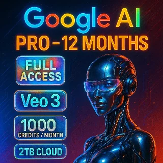Купить Google AI Gemini PRO 12 МЕСЯЦЕВ VEO3 + Flow2TB