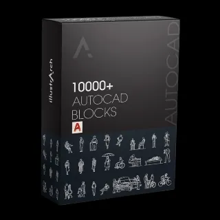 Купить Библиотека блоков AutoCAD | Более 10000 DWG 2D