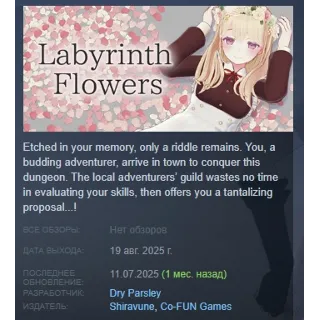 Купить Labyrinth Flowers АВТОДОСТАВКА STEAM РОССИЯ