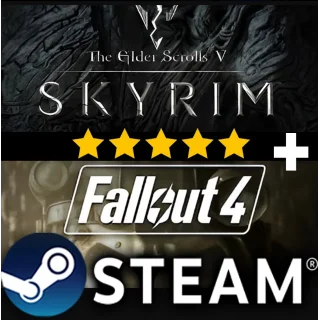 Купить THE ELDER SCROLLS V: SKYRIM + FALLOUT 4 + ИГРЫ・STEAM・PC