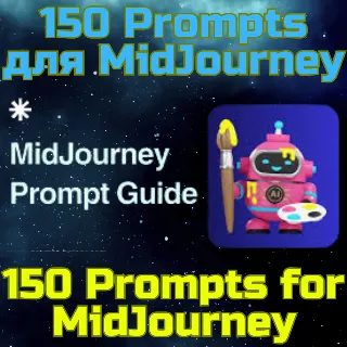 Купить 150+ Prompts Промпт AI MidJourney Нейрофотосессия