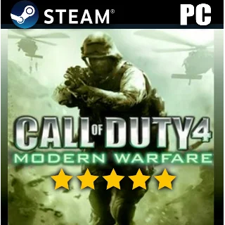 Купить ・CALL OF DUTY® 4: MODERN WARFARE®・ПОЛНАЯ ИГРА・STEAM・PC・