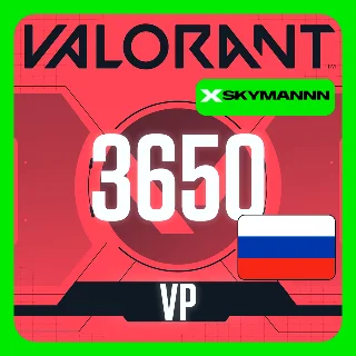 Купить VALORANT 3650 VP РОССИЯ КАРТА ПОПОЛНЕНИЯ | АВТО 24/7