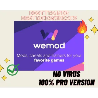 Купить WeMod Pro | Подпишитесь на ВАШ АККАУНТ на 1/12 месяцев