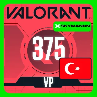 Купить VALORANT 375 VP ТУРЦИЯ КАРТА ПОПОЛНЕНИЯ | АВТО 24/7