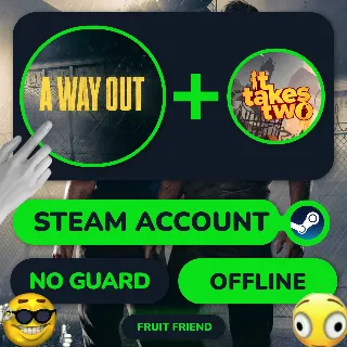 Купить Оффлайн аккаунт STEAM: A WAY OUT + IT TAKES TWO