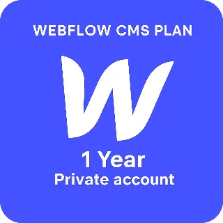Купить Webflow CMS – 1 год – Ваша учетная запись (глобальный)
