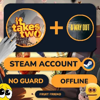 Купить Оффлайн аккаунт STEAM | IT TAKES TWO + A WAY OUT |